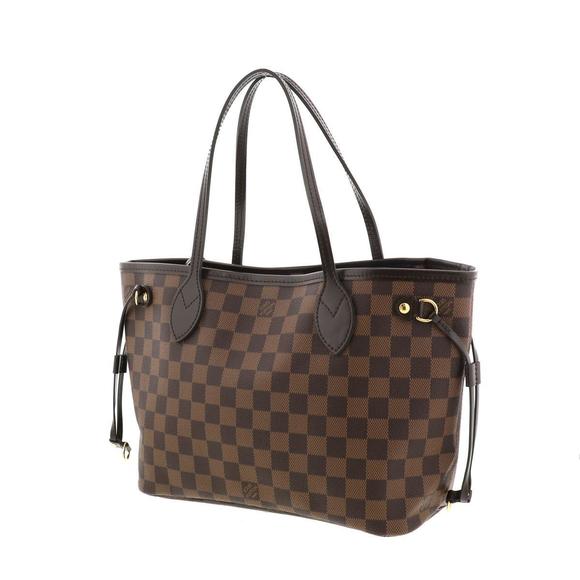 Louis Vuitton Damier PM Ebene Bag Tote Neverfull - Picture 1 of 6